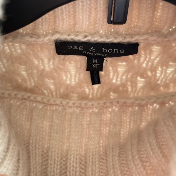 Rag & Bone Elizabeth Cable Turtleneck in Ivory - Picture 13 of 13